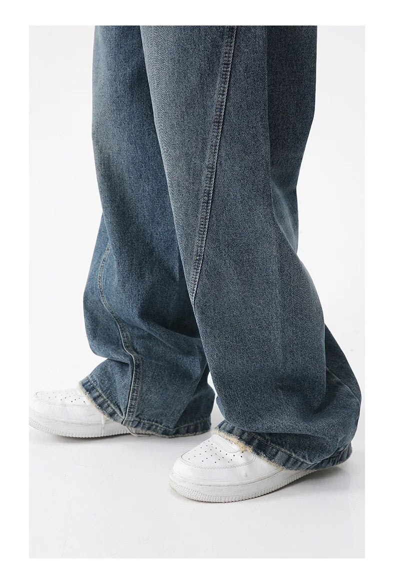 Casual Straight Leg Jeans - INTOHYPEZONE