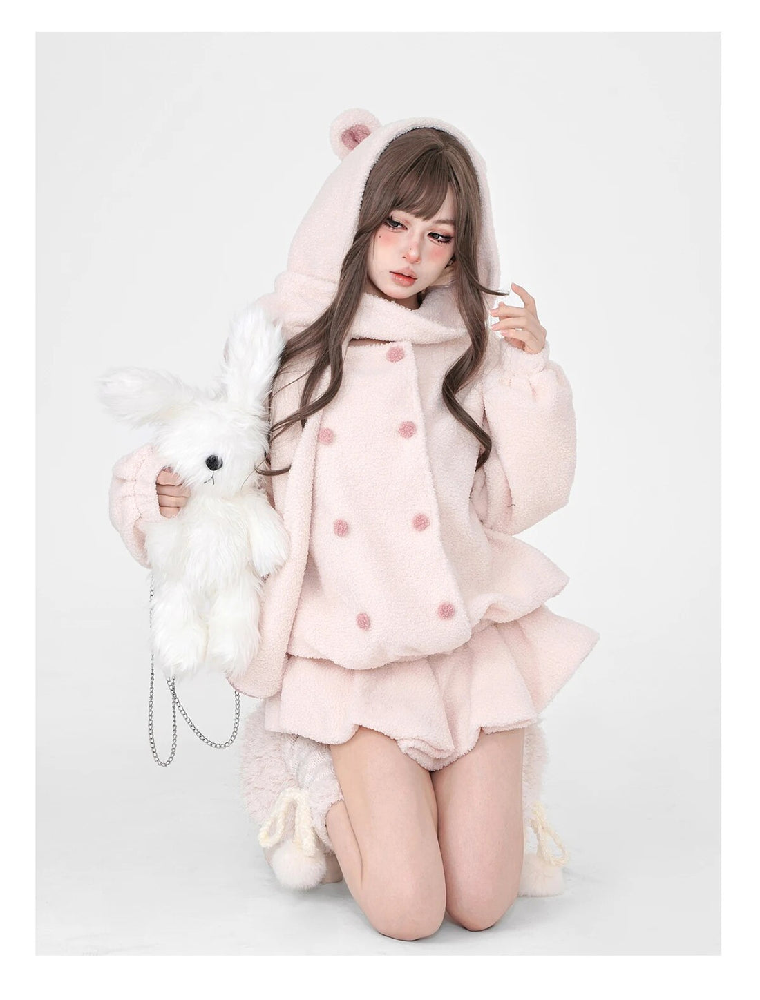 Sweet Lolita Style Cute Coat + Short Skirts Set - INOTHYPEZONE