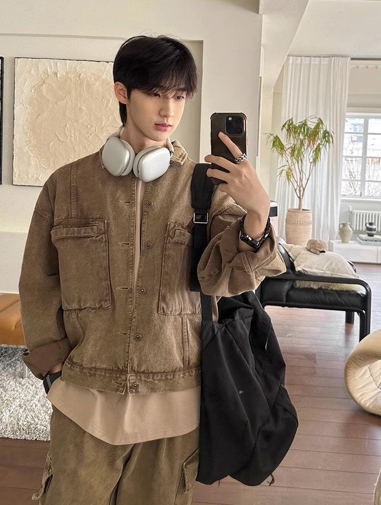 Washed Denim Jacket - INTOHYPEZONE