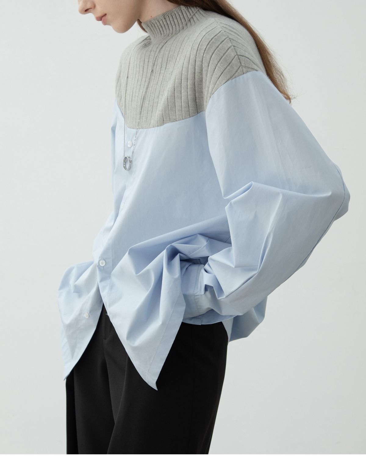 Striped Long Sleeve Loose Shirt - INTOHYPEZONE