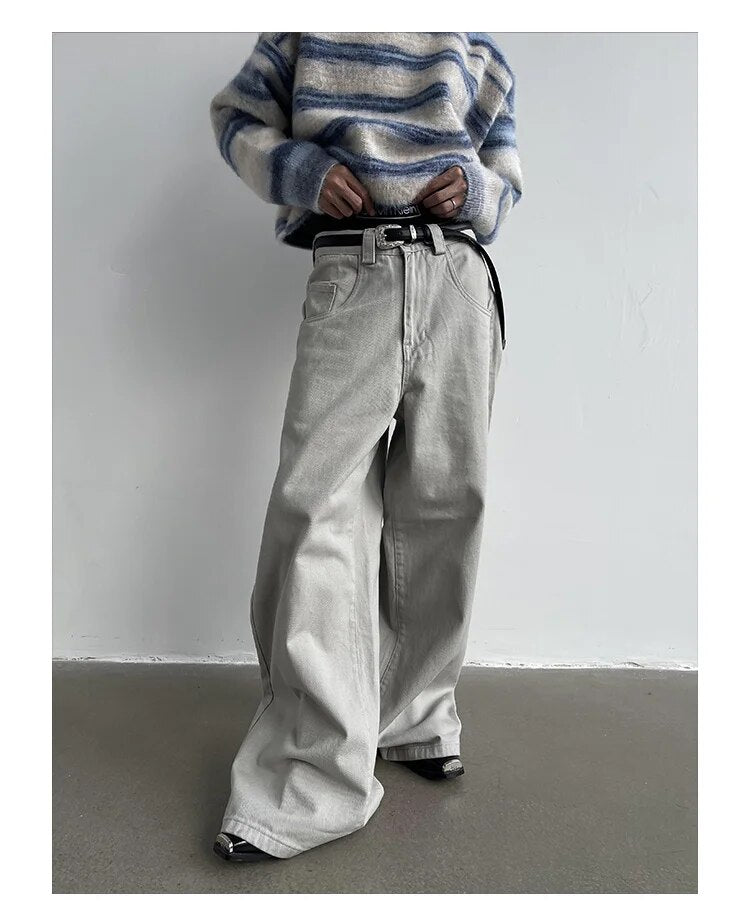 Vintage Wash Wide Leg Pants - INTOHYPEZONE