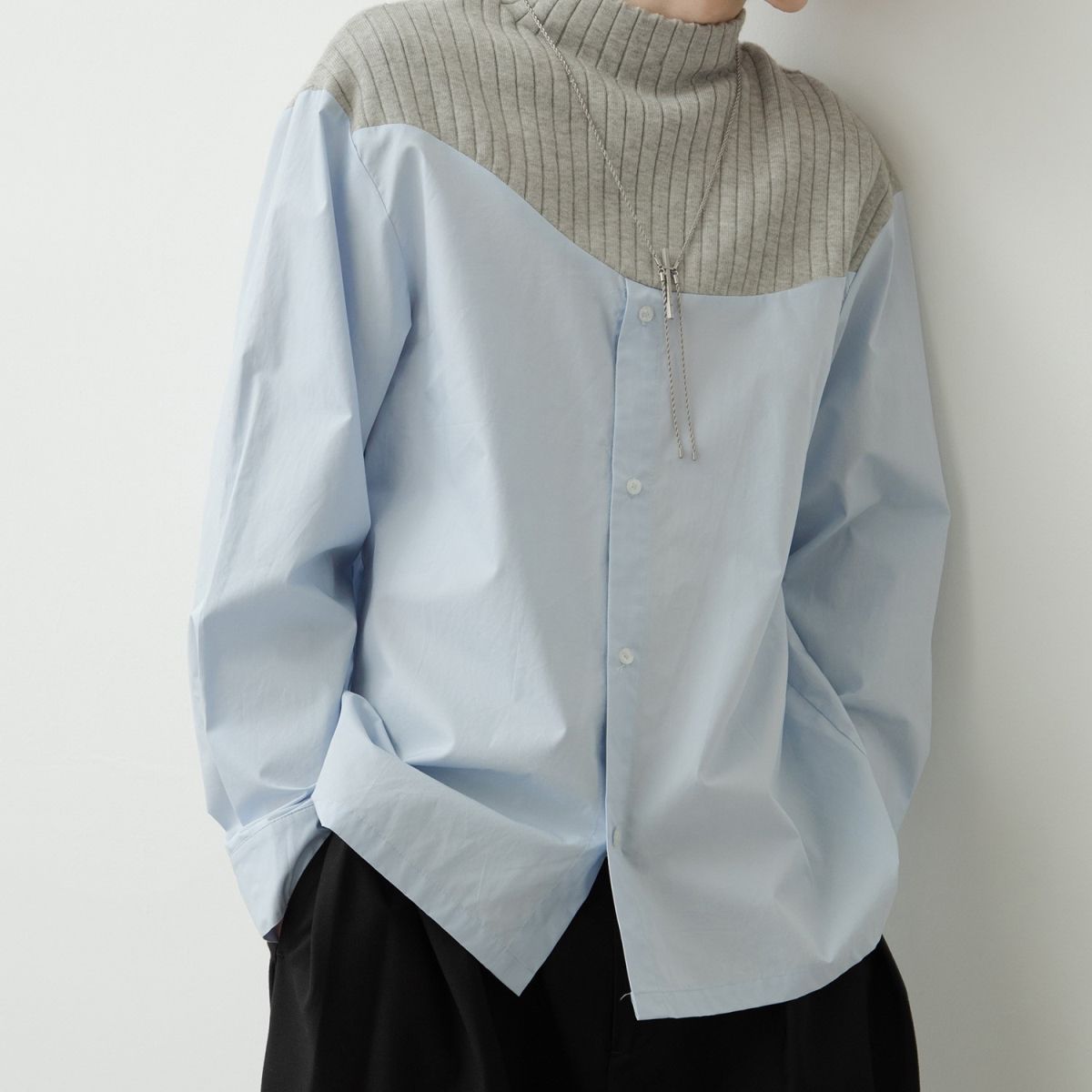 Striped Long Sleeve Loose Shirt - INTOHYPEZONE