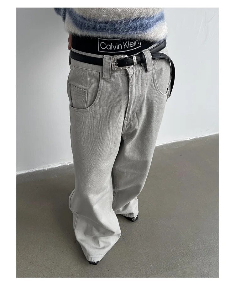Vintage Wash Wide Leg Pants - INTOHYPEZONE