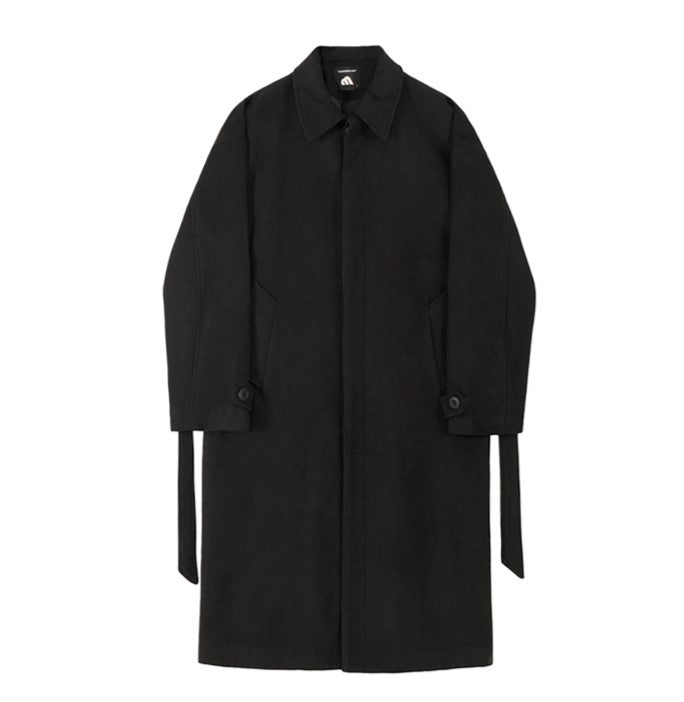 Belted Knee-length Coat - INTOHYPEZONE
