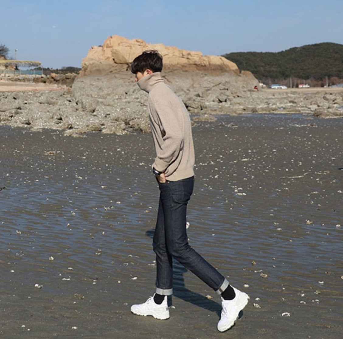 Pullover High Neck Loose Knit Sweatshirts - INTOHYPEZONE