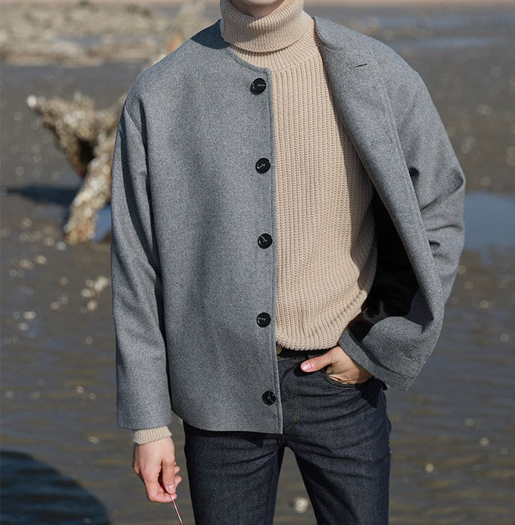 Pullover High Neck Loose Knit Sweatshirts - INTOHYPEZONE