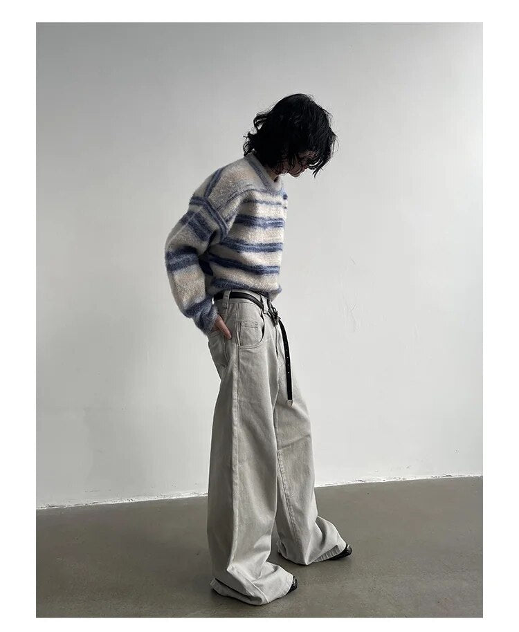 Vintage Wash Wide Leg Pants - INTOHYPEZONE