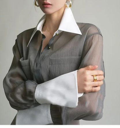 Elegant Long Sleeve Shirts - INTOHYPEZONE