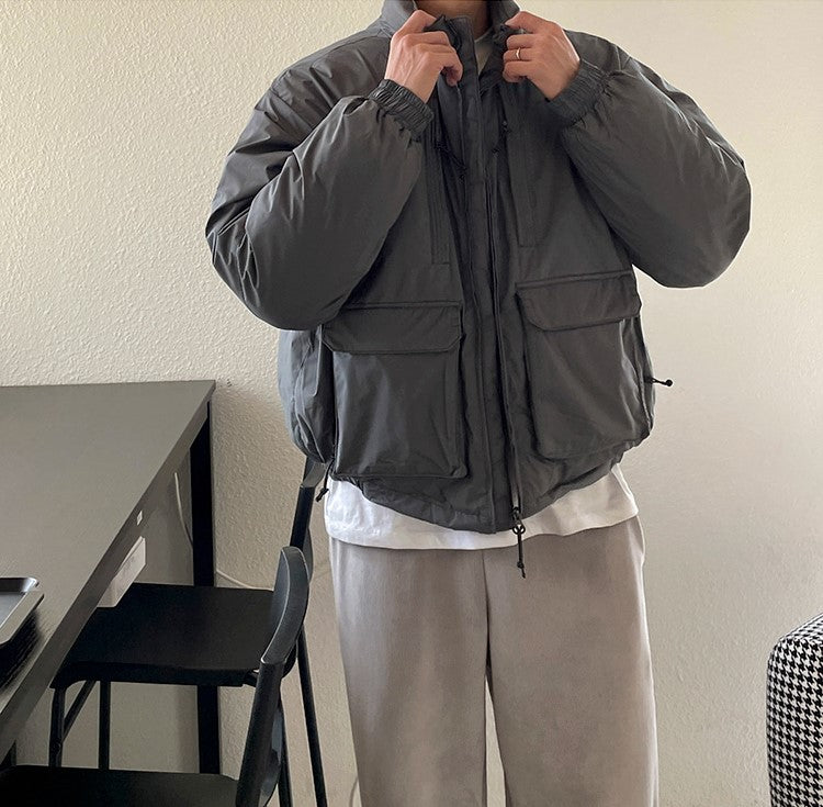 Standing Collar Padded Jacket - INTOHYPEZONE