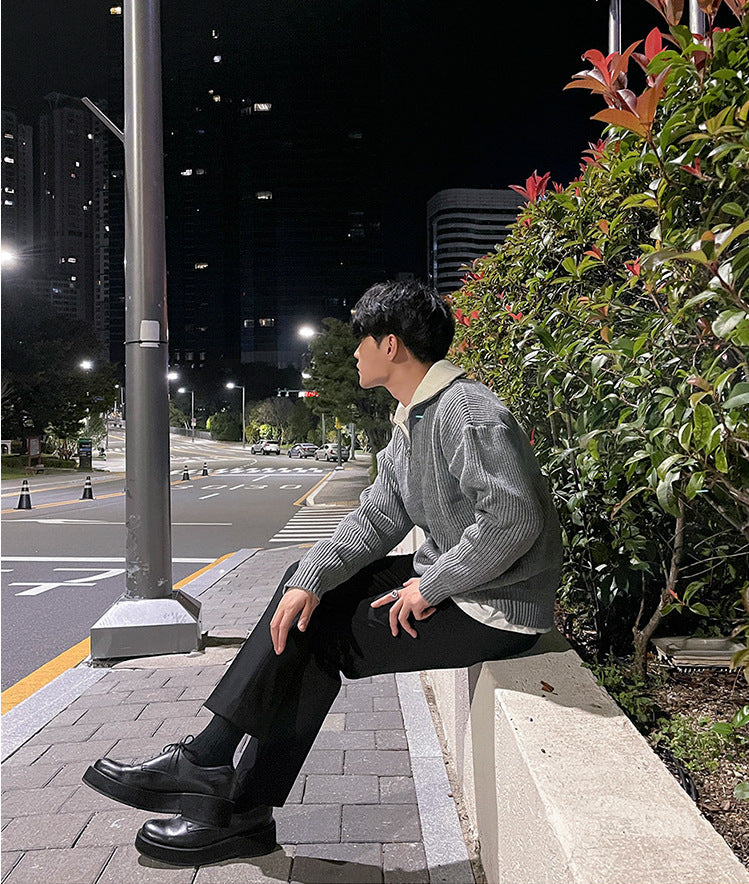 High Neck Zipper Sweater - INTOHYPEZONE