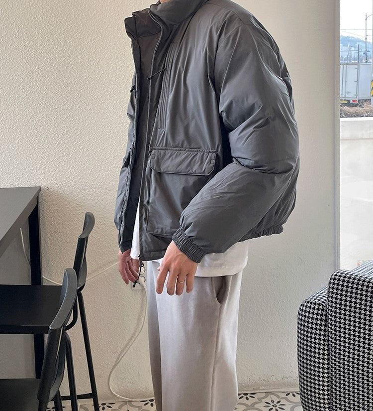Standing Collar Padded Jacket - INTOHYPEZONE