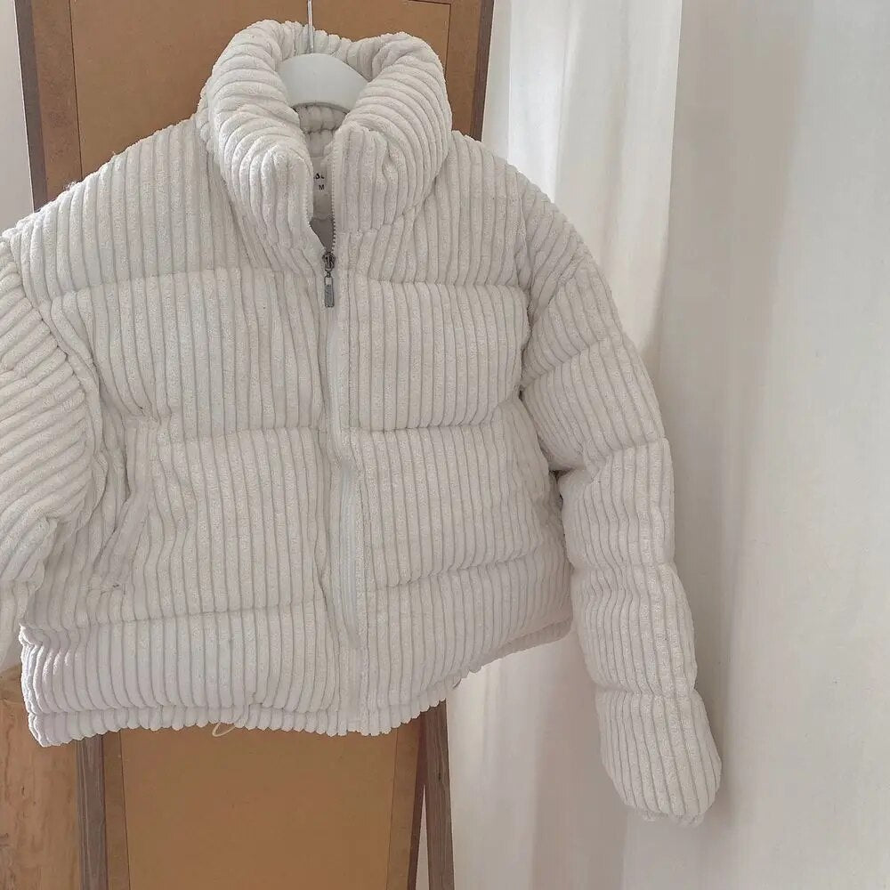 Corduroy Cropped Jackets - INTOHYPEZONE
