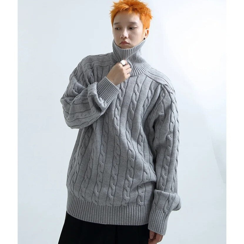 High Neck Shoulder Pad Pullovers - INTOHYPEZONE
