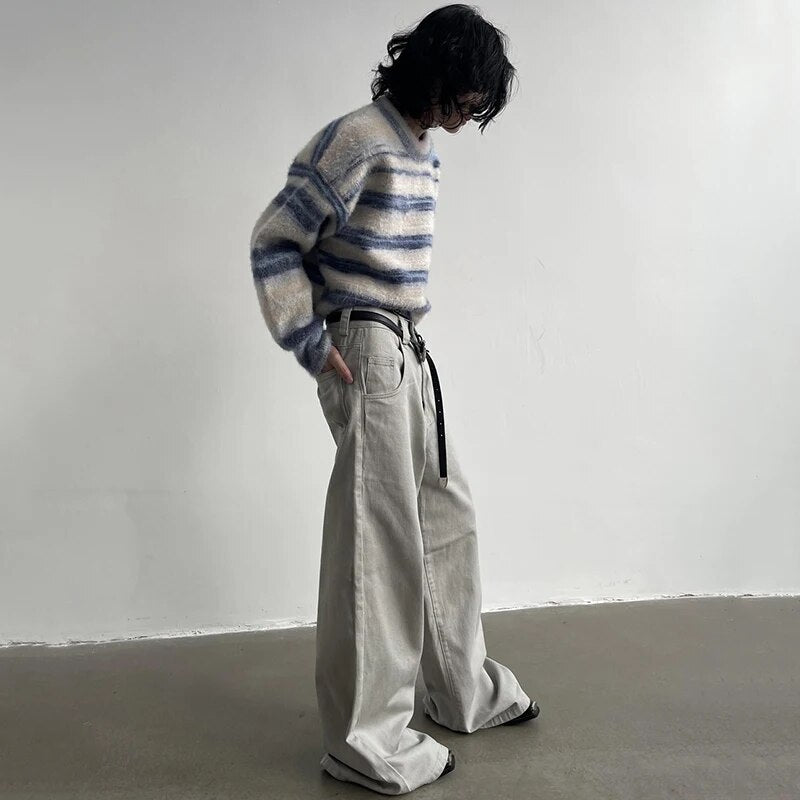 Vintage Wash Wide Leg Pants - INTOHYPEZONE