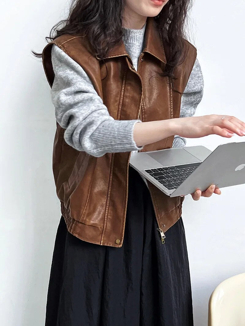 O-Neck Zipper Long Sleeved Sweater - INOTHYPEZONE