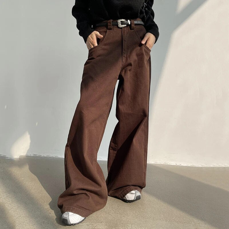Vintage Wash Wide Leg Pants - INTOHYPEZONE