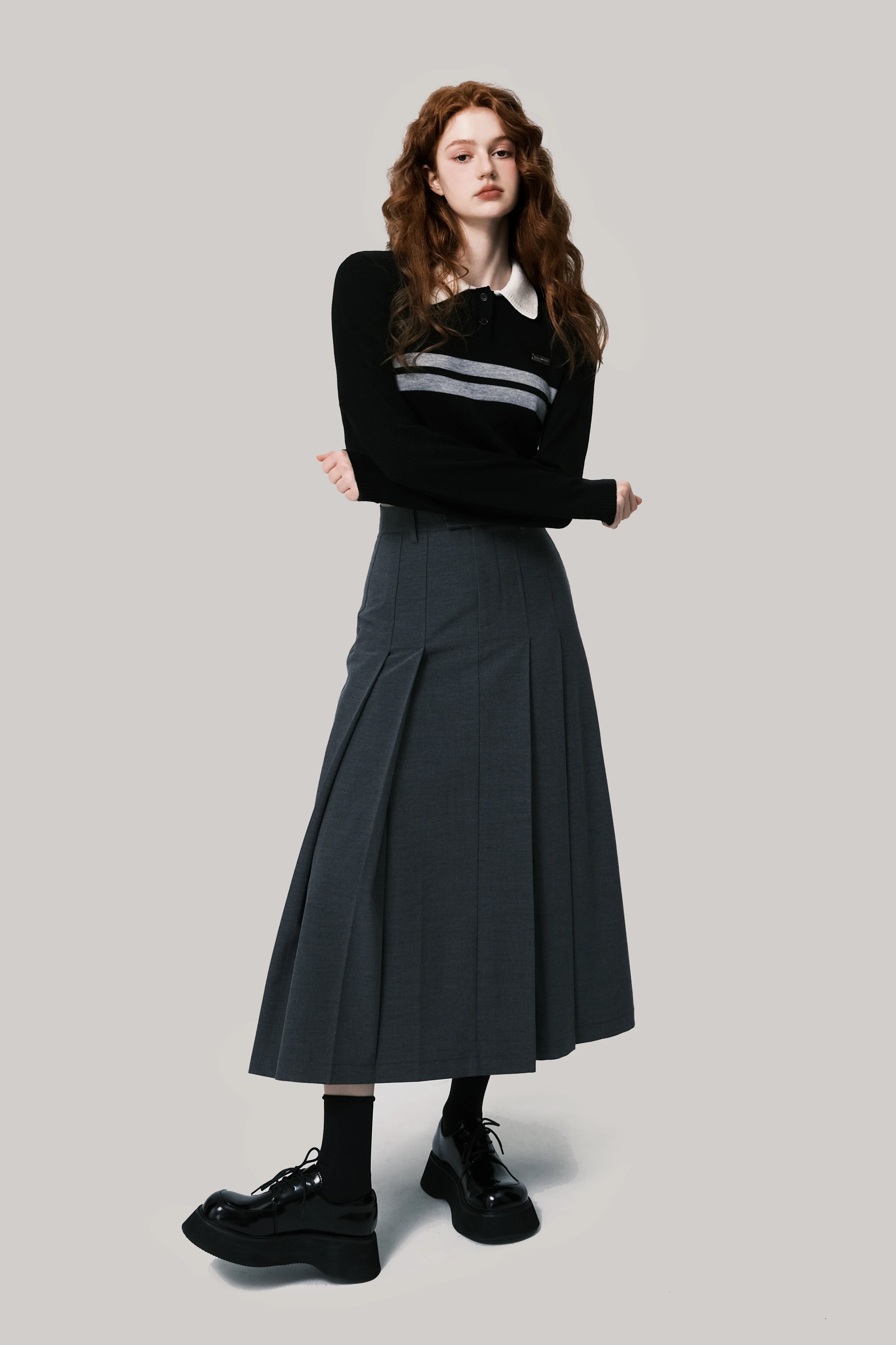 Vintage Knitted Slim Fit Sweater Top - INTOHYPEZONE