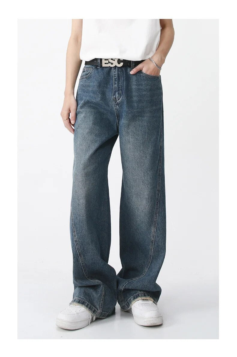 Casual Straight Leg Jeans - INTOHYPEZONE
