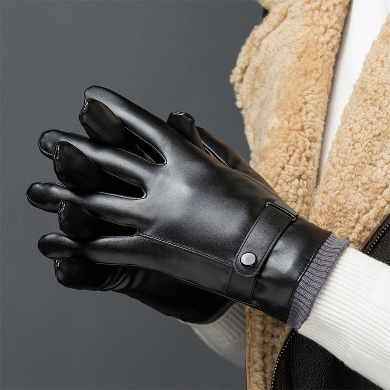 WINTER LETHER GLOVES - INTOHYPEZONE