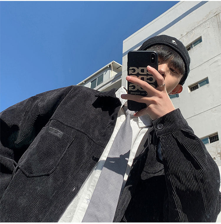 OVERSIZE CORDUROY SHIRT - INTOHYPEZONE