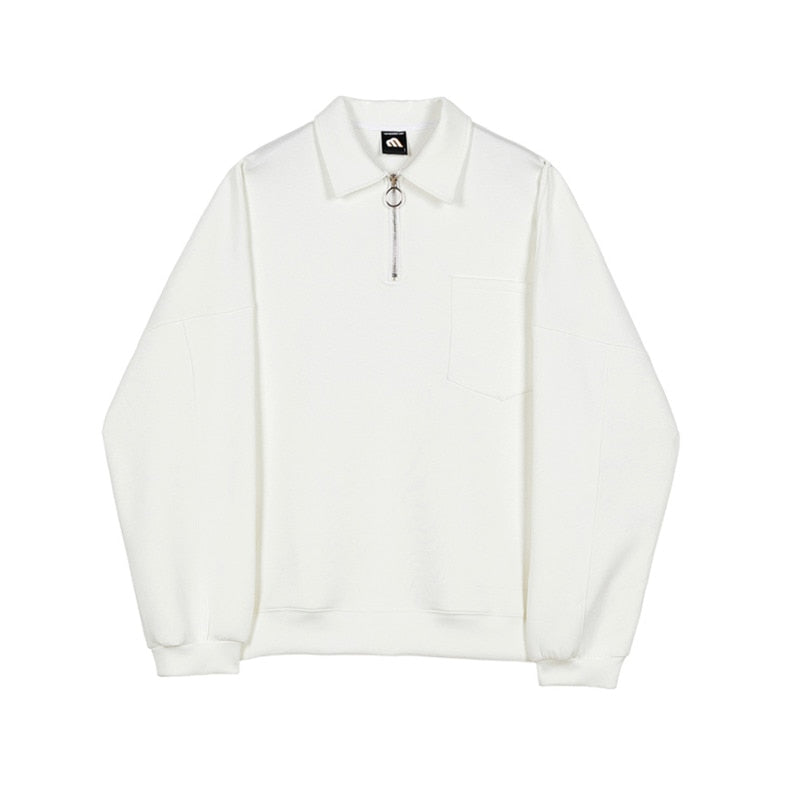HALF ZIPPER SWEATSHIRT - INTOHYPEZONE