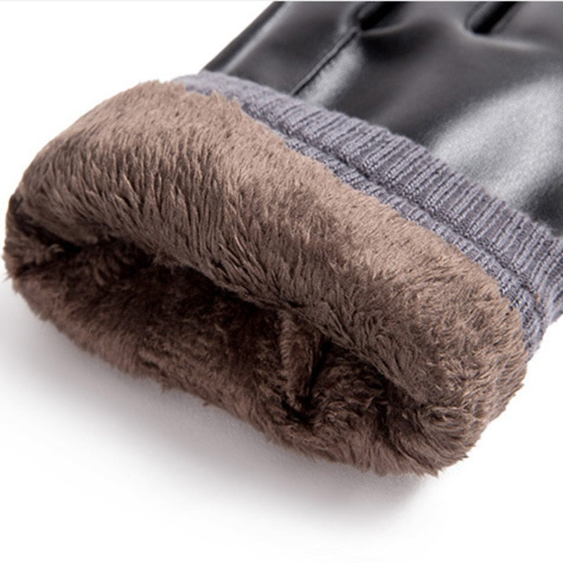 WINTER LETHER GLOVES - INTOHYPEZONE