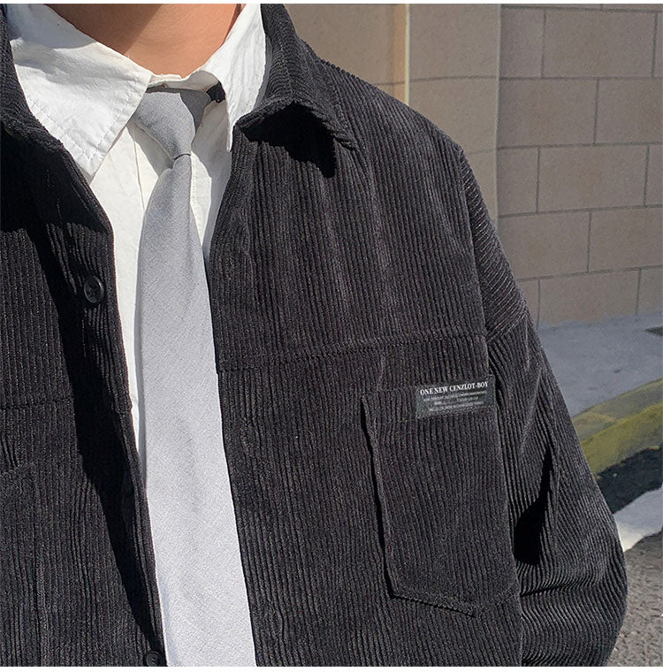 OVERSIZE CORDUROY SHIRT - INTOHYPEZONE