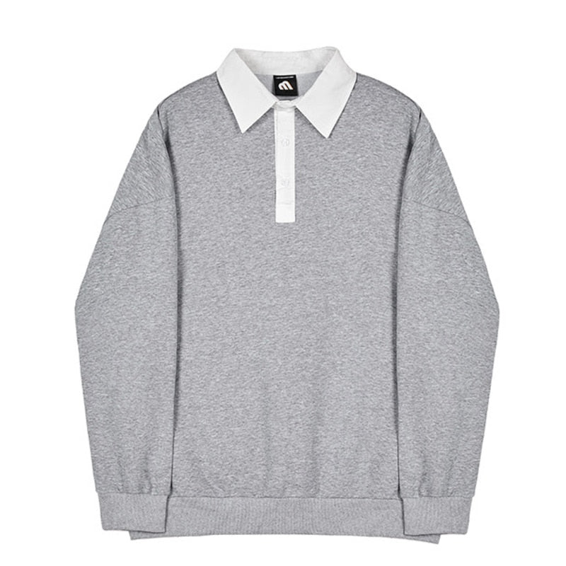 TURN DOWN COLLAR SWEATER - INTOHYPEZONE