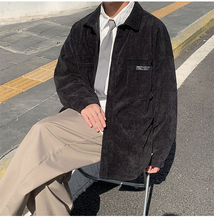 OVERSIZE CORDUROY SHIRT - INTOHYPEZONE