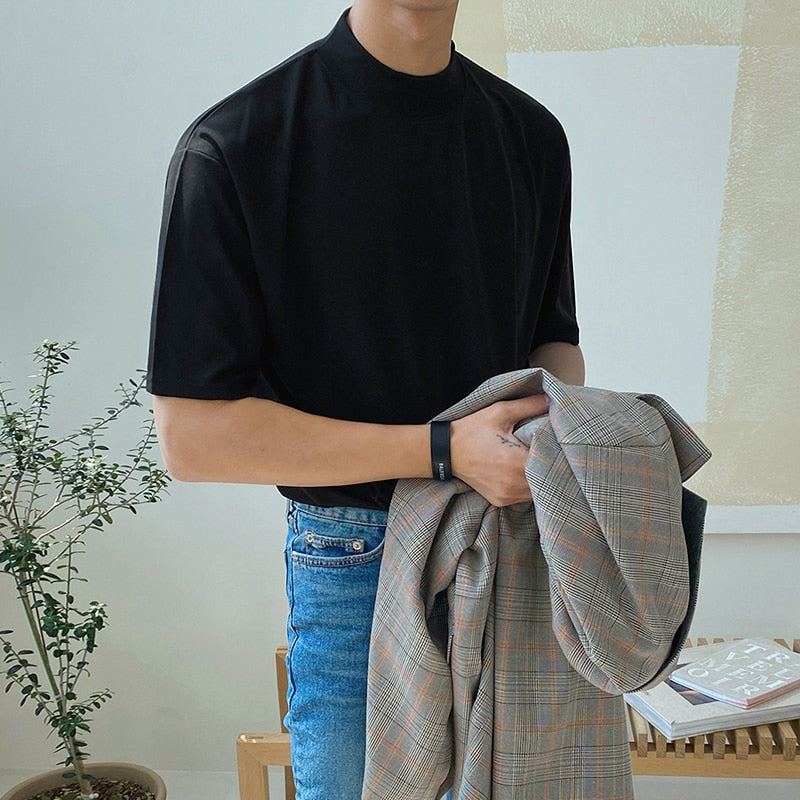 MOCK NECK TEE - INTOHYPEZONE