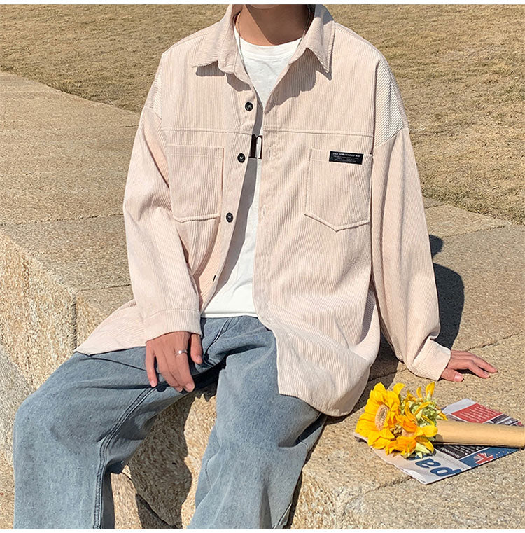 OVERSIZE CORDUROY SHIRT - INTOHYPEZONE