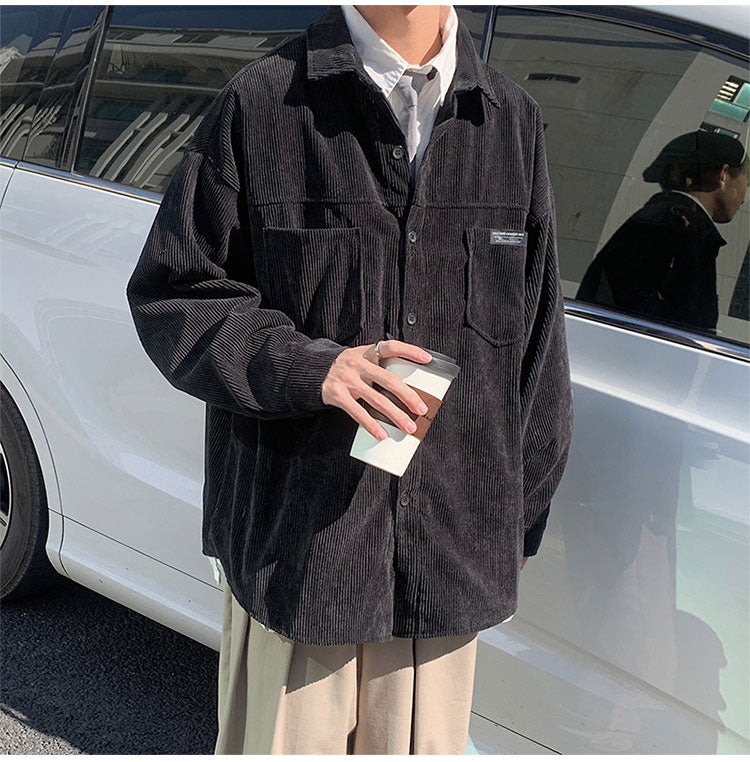 OVERSIZE CORDUROY SHIRT - INTOHYPEZONE