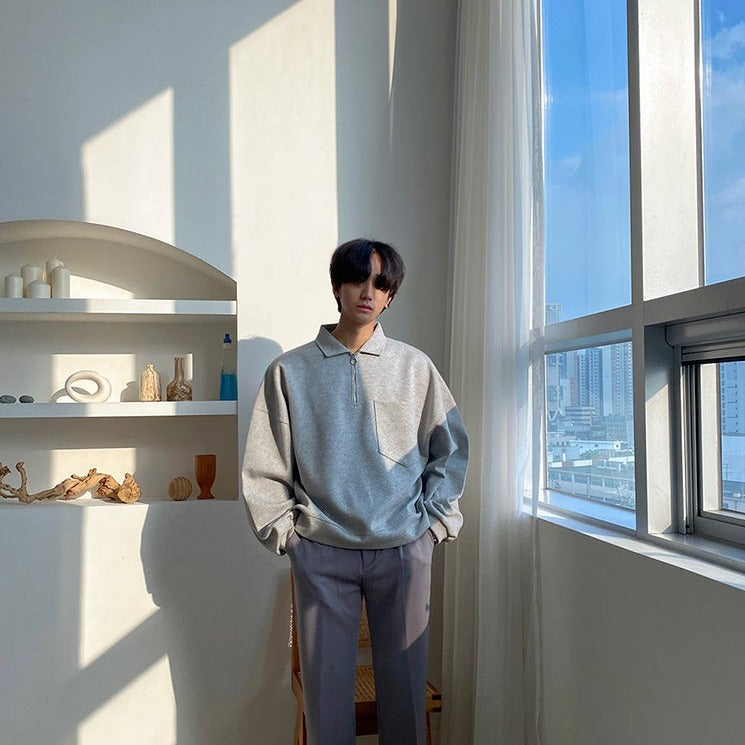 HALF ZIPPER SWEATSHIRT - INTOHYPEZONE