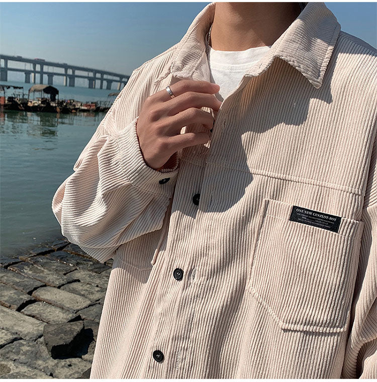 OVERSIZE CORDUROY SHIRT - INTOHYPEZONE
