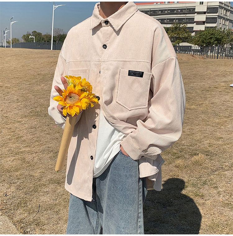 OVERSIZE CORDUROY SHIRT - INTOHYPEZONE