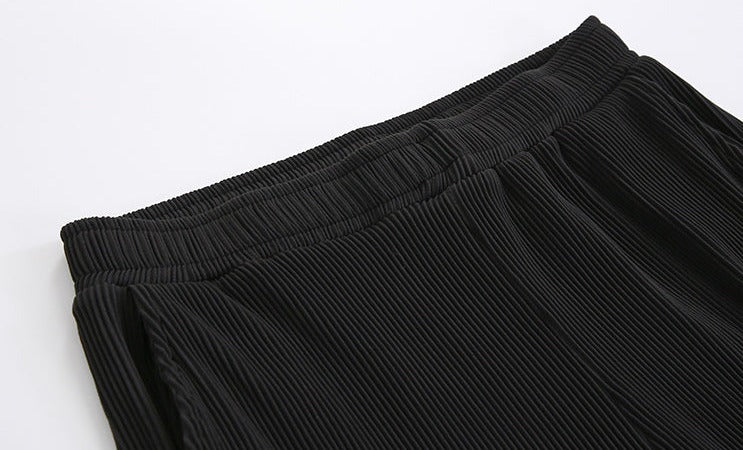 PLEATS TEE + PANTS SET - INTOHYPEZONE