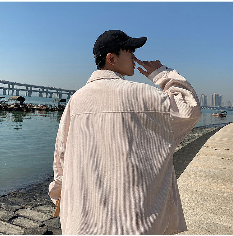OVERSIZE CORDUROY SHIRT - INTOHYPEZONE