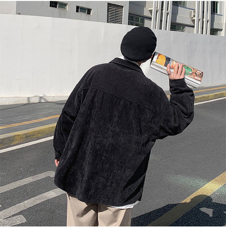 OVERSIZE CORDUROY SHIRT - INTOHYPEZONE