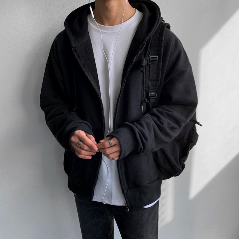 COTTON ZIP UP HOODIE - INTOHYPEZONE