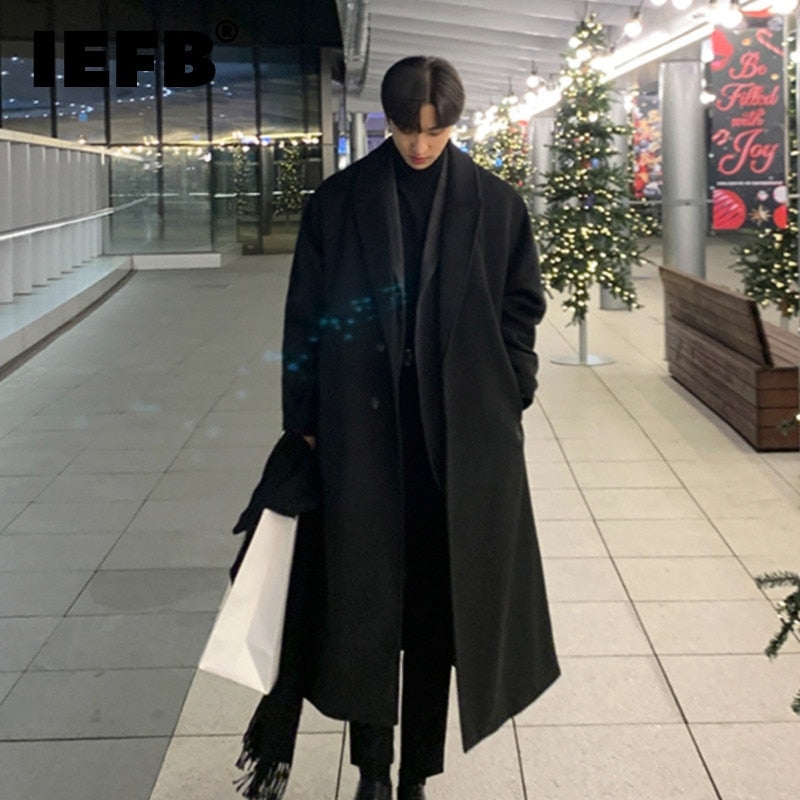 ELEGANT SINGLE-BREASTED WOOL OVERCOAT - INTOHYPEZONE