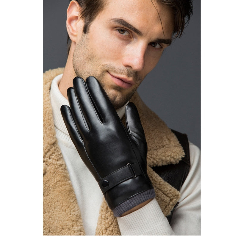 WINTER LETHER GLOVES - INTOHYPEZONE