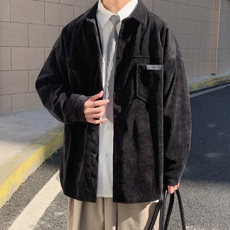 OVERSIZE CORDUROY SHIRT - INTOHYPEZONE