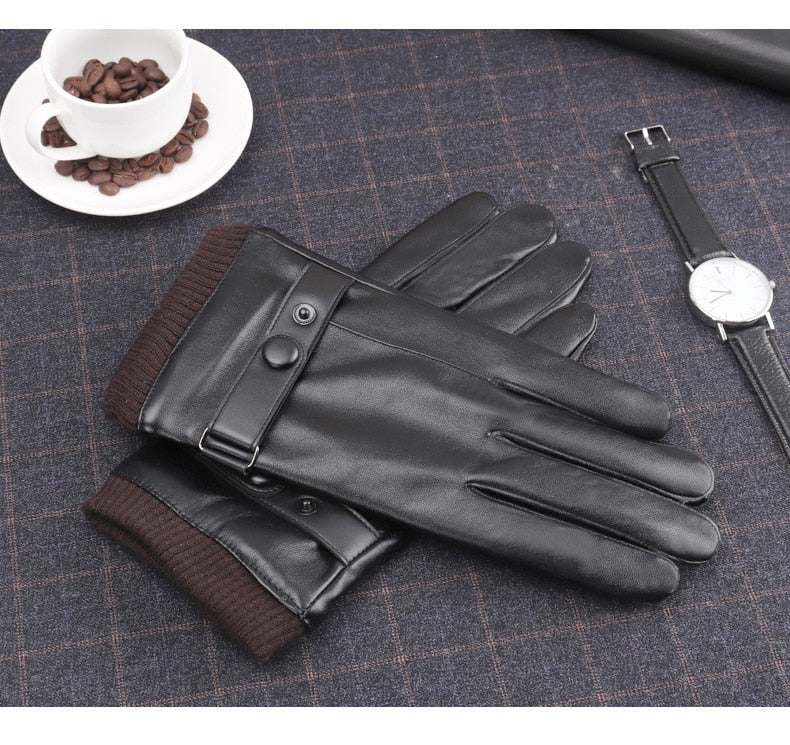WINTER LETHER GLOVES - INTOHYPEZONE