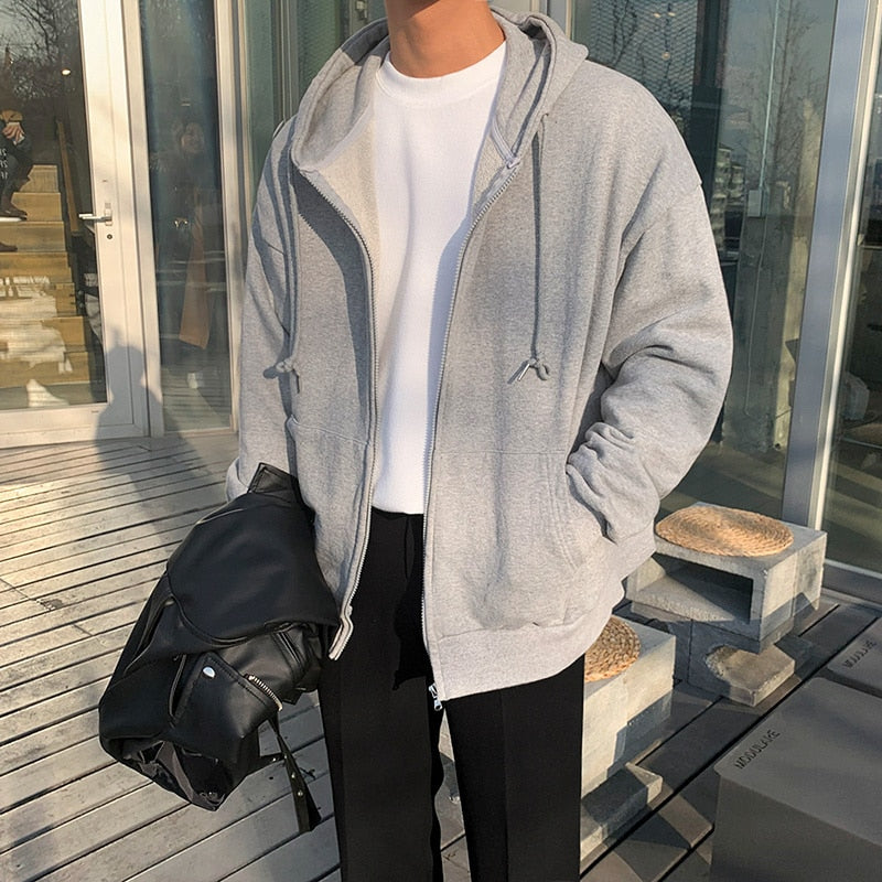 COTTON ZIP UP HOODIE - INTOHYPEZONE