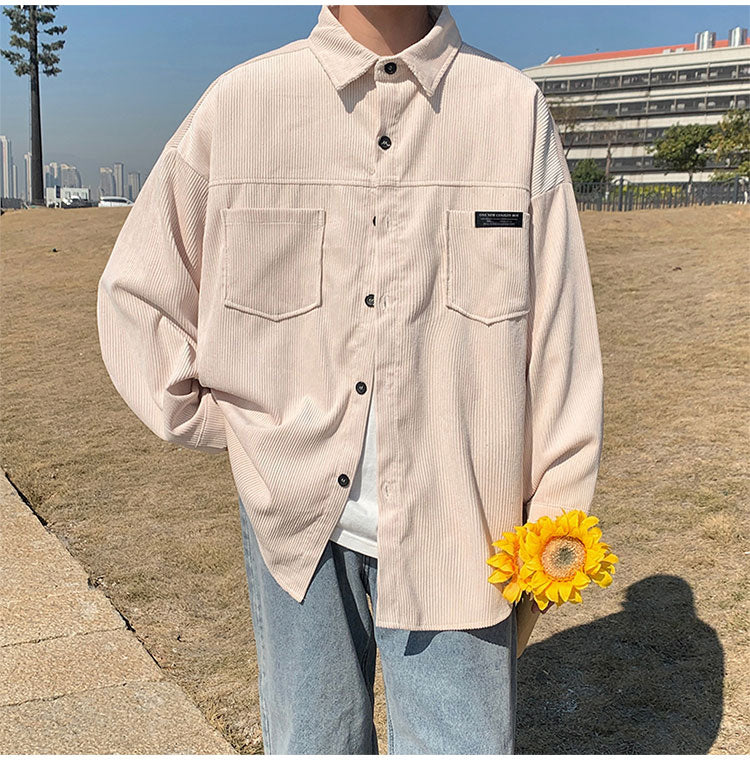 OVERSIZE CORDUROY SHIRT - INTOHYPEZONE