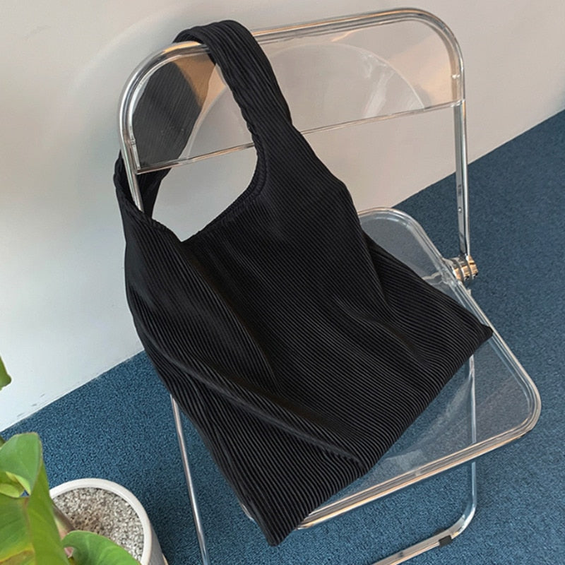 Corduroy Shoulder Bag - INTOHYPEZONE