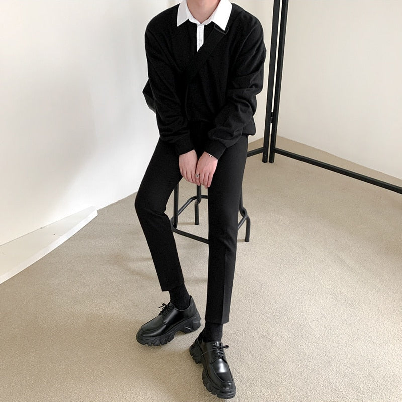 TURN DOWN COLLAR SWEATER - INTOHYPEZONE