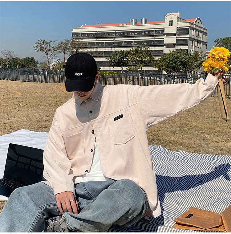 OVERSIZE CORDUROY SHIRT - INTOHYPEZONE