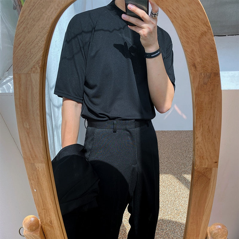 MOCK NECK TEE - INTOHYPEZONE