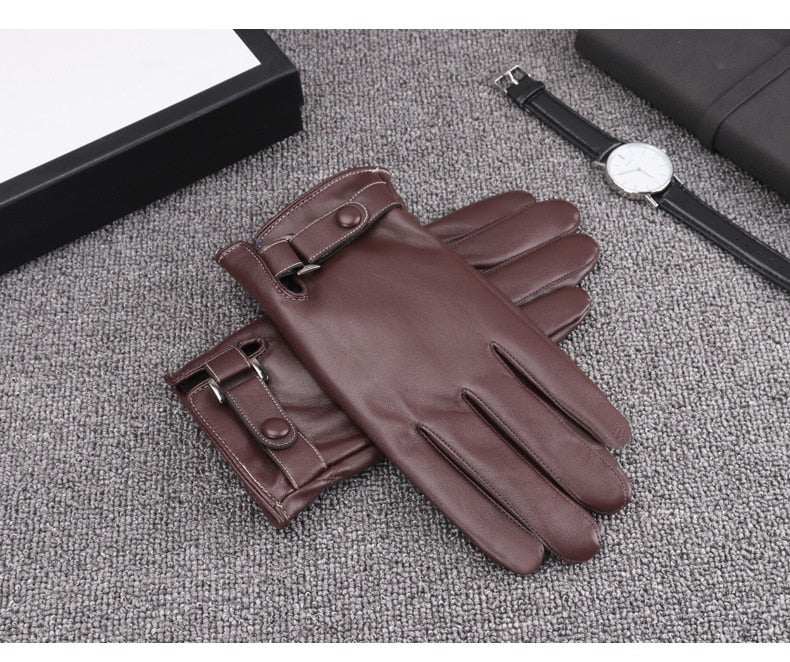 WINTER LETHER GLOVES - INTOHYPEZONE